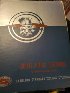 Hamilton Standard Double Acting Governor Overhaul  Aviation Manual